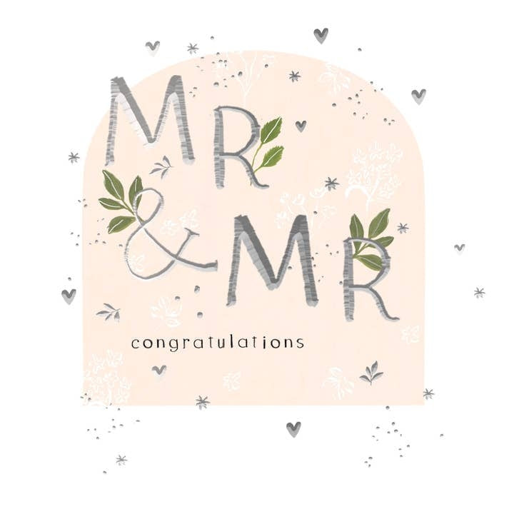 Mr & Mr Wedding Card
