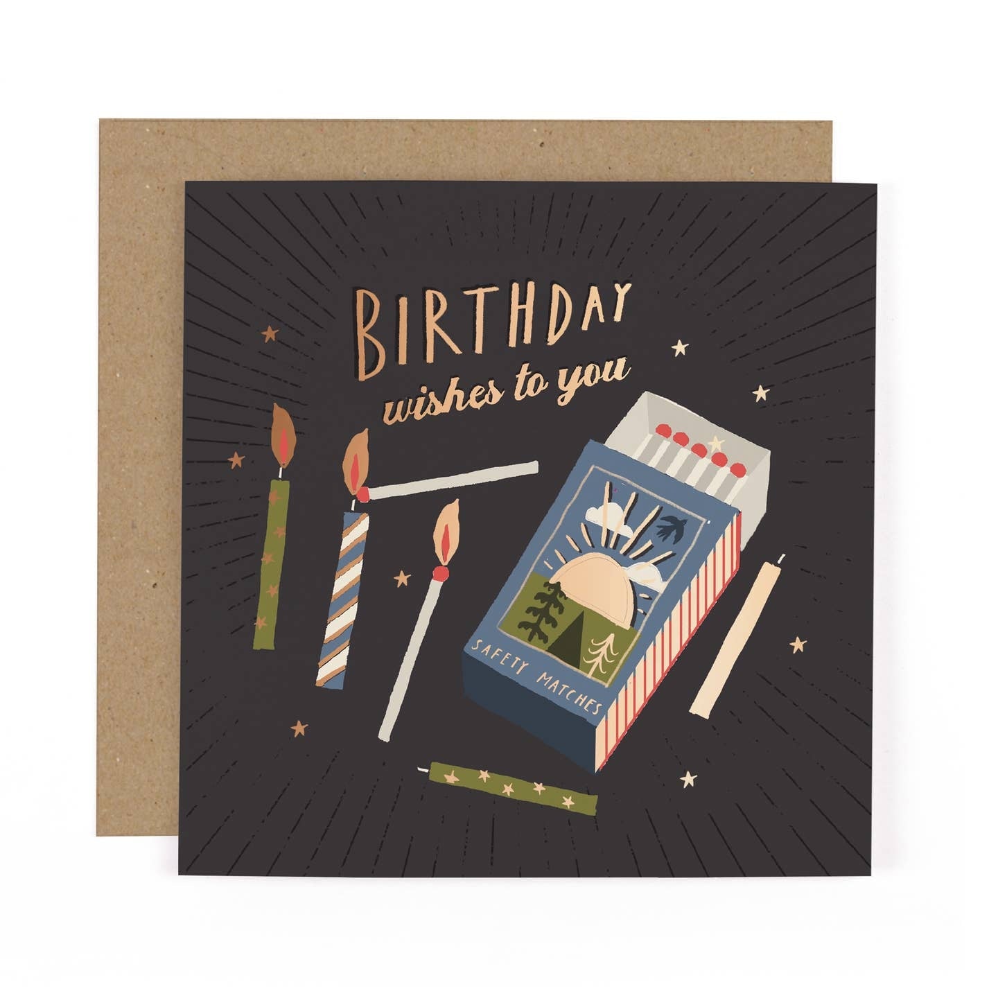 Match Box Birthday Wishes Card