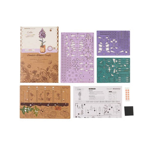 DIY 3D Wooden Flower Puzzle | Lilac