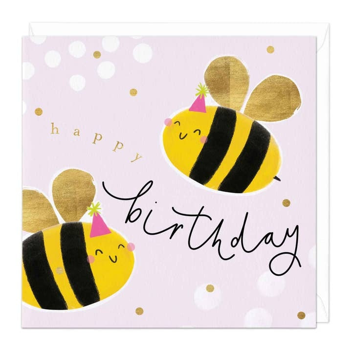 Bumbling Bees Birthday Card