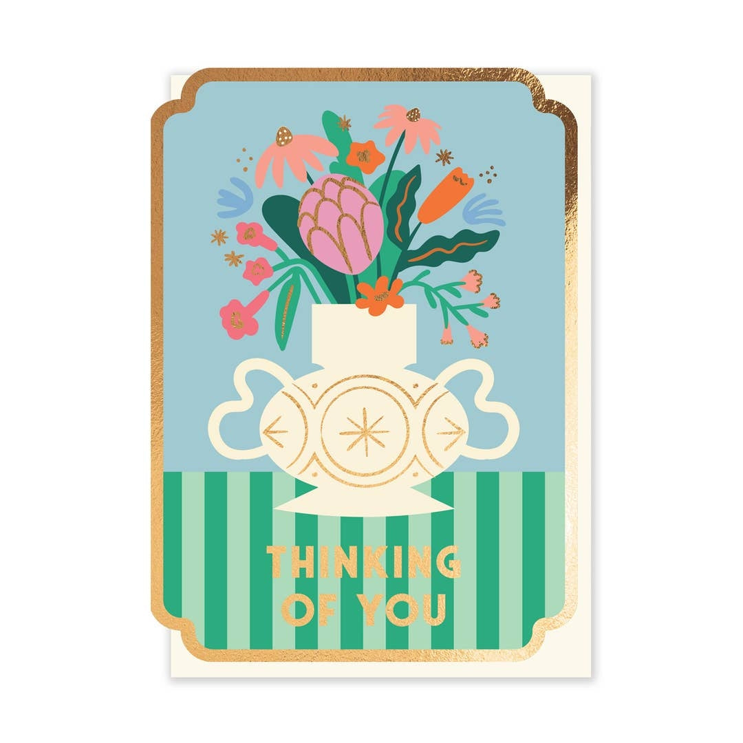 Wavy Vase Thinking Of You Card