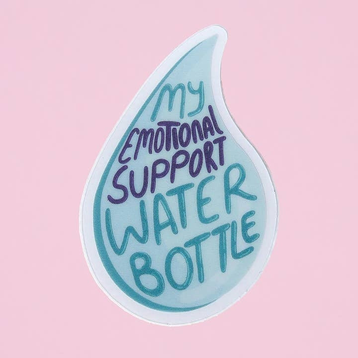 Emotional Support Water Bottle Sticker
