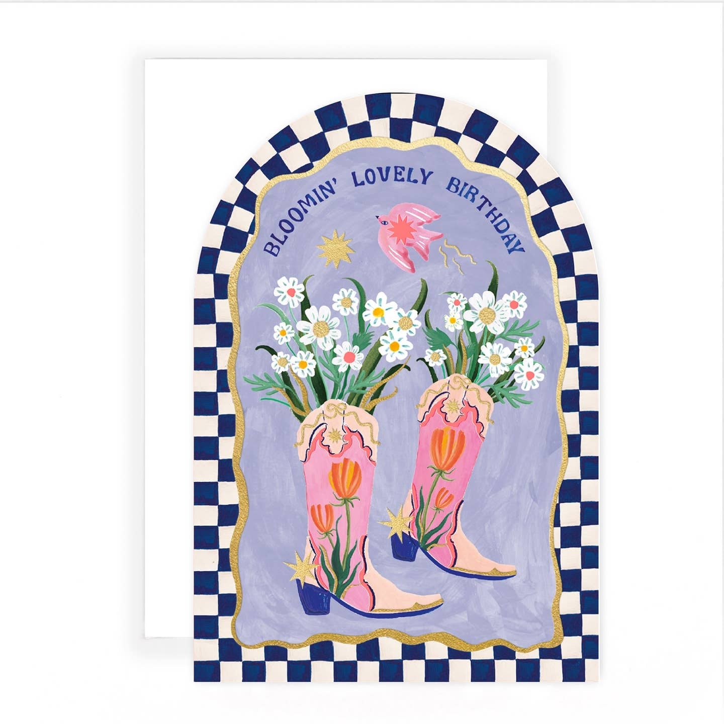 Bloomin' Lovely Boots Birthday Card