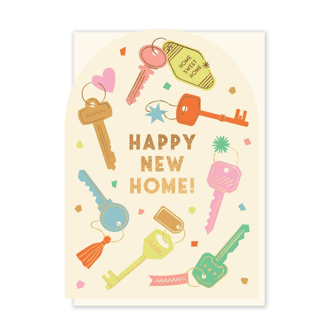 House Keys New Home Card