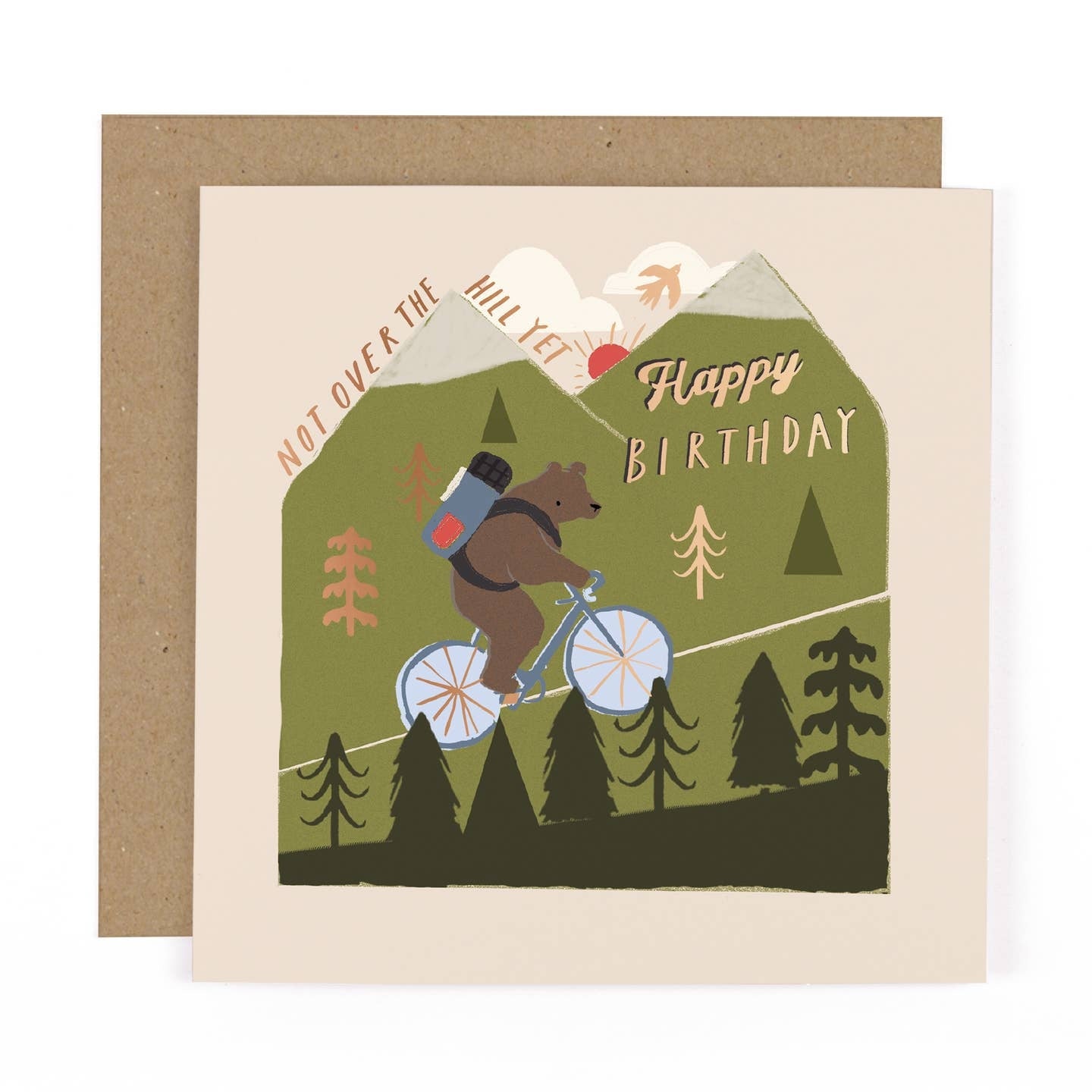 Not Over The Hill Yet Birthday Card