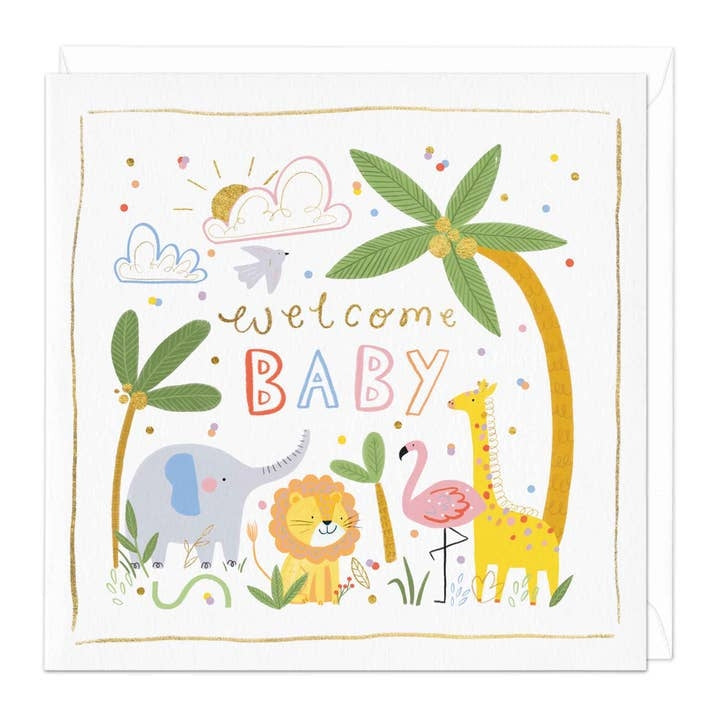 Safari Baby Card