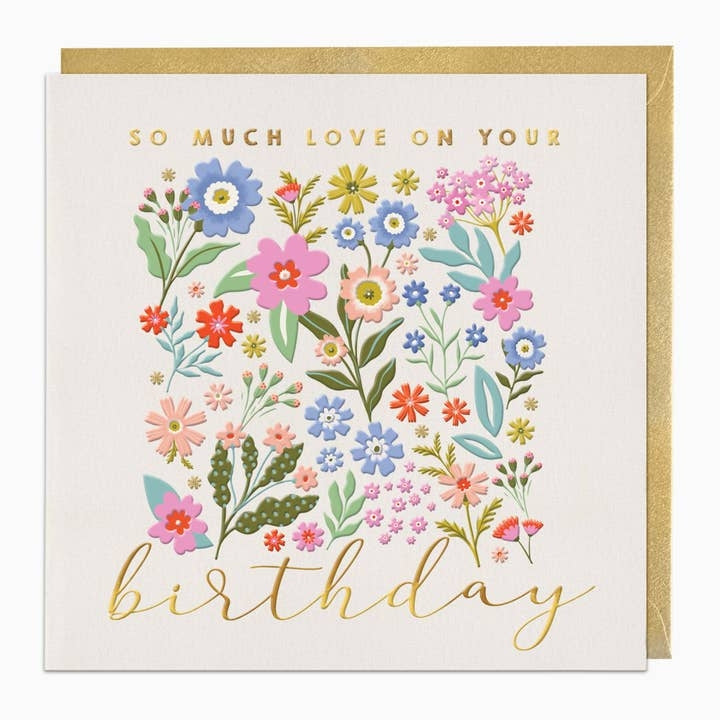 So Much Love Birthday Card