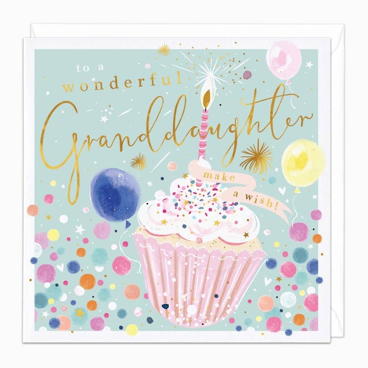 Wonderful Granddaughter Relative Birthday Card