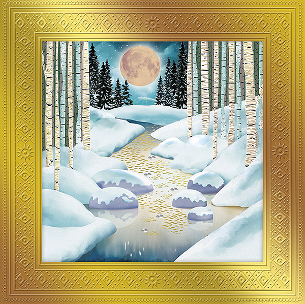 Winter Sparkle Christmas Card