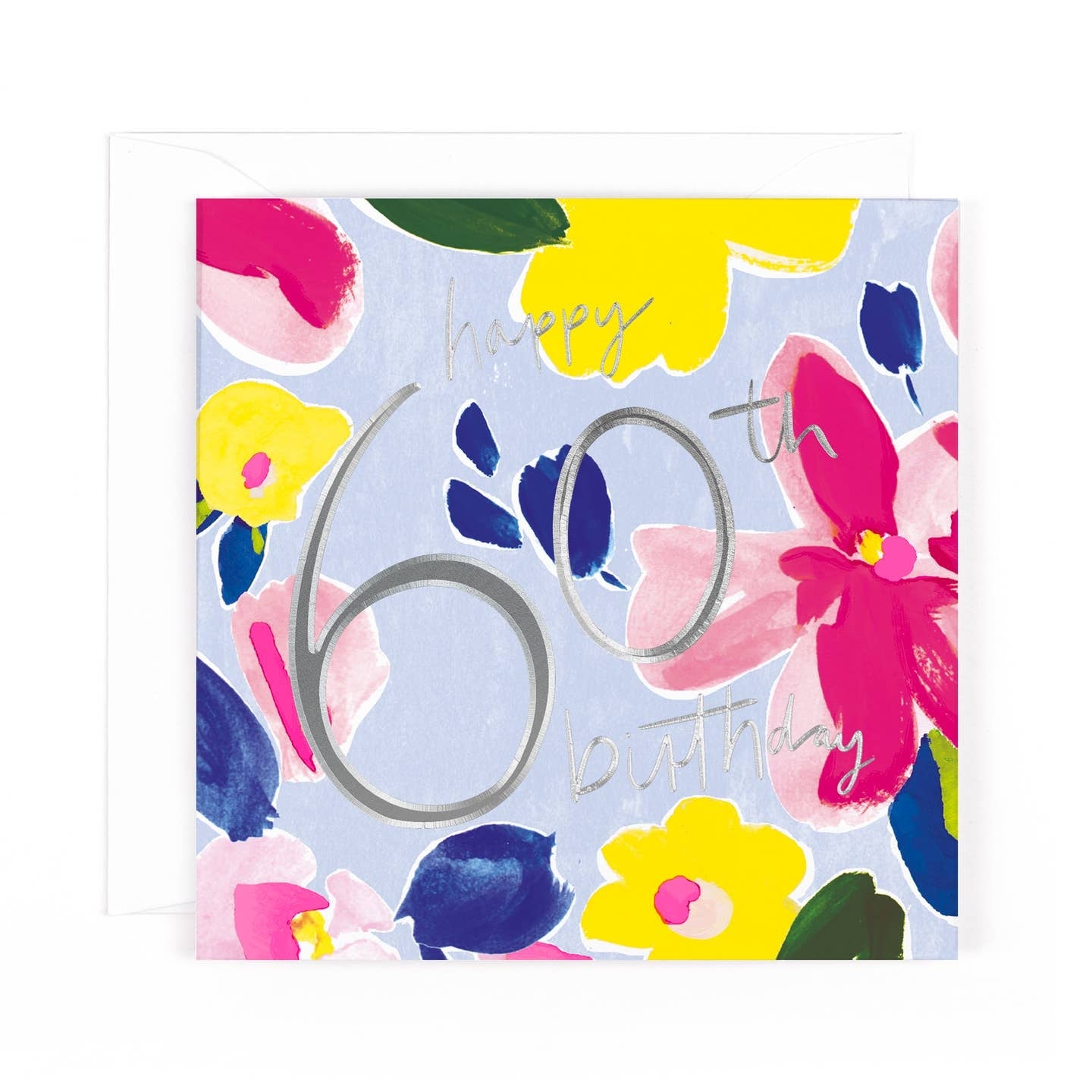 60th Floral Age Birthday Card