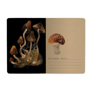 Forest Mushrooms Small Lined Notebook