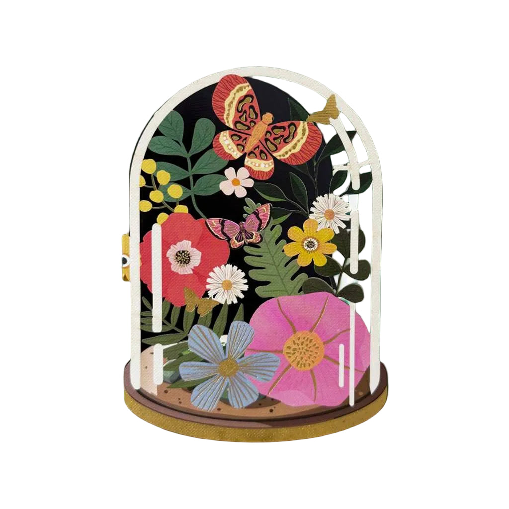 Floral Butterflies Birthday Card