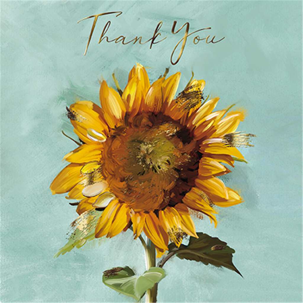Sunflower Thank You Card