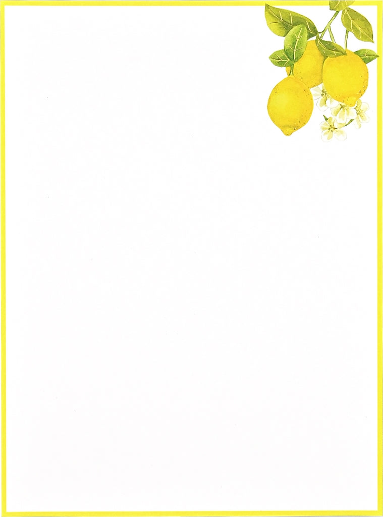 Amalfi Lemons Stationary Set