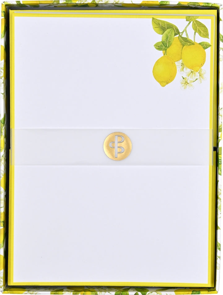 Amalfi Lemons Stationary Set