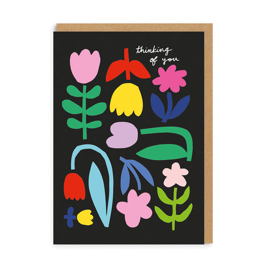 Bold Floral Get Well Card