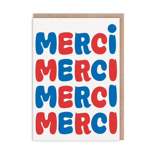 Merci French Thank You Card