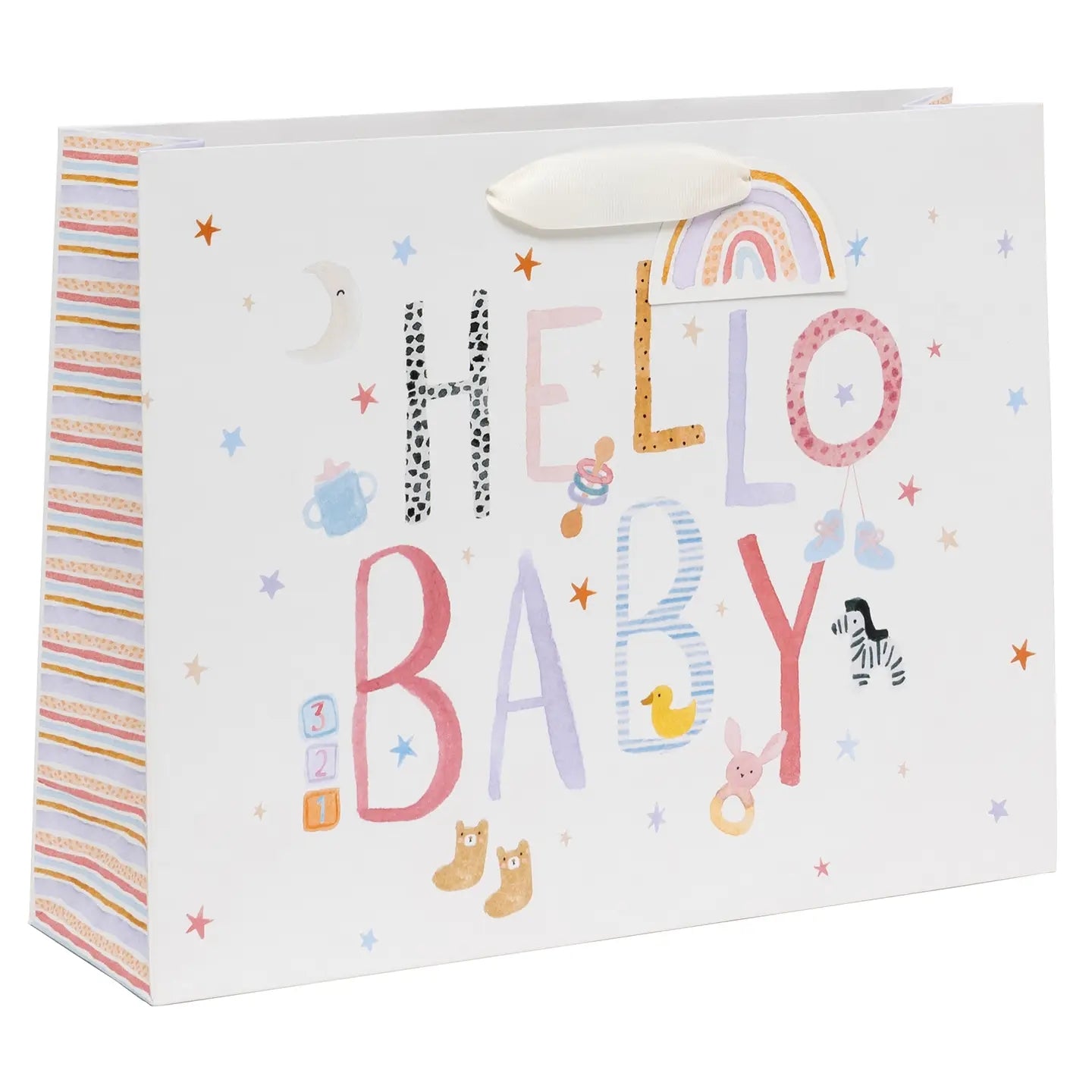 Large Landscape Baby Pink Gift Bag
