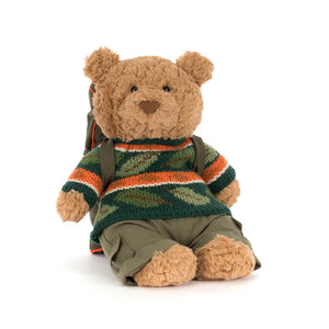 Jellycat Bartholomew Bear Hiking Outfit Plush