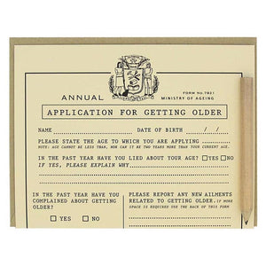Application For Retirement Card