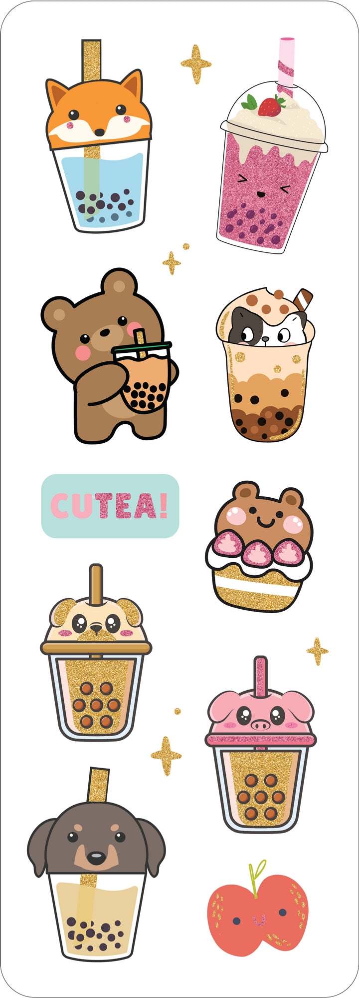 Bubble Tea Sticker Set