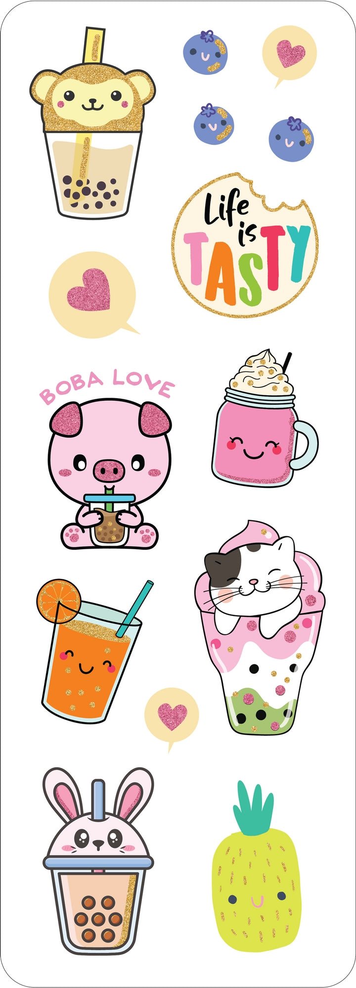 Bubble Tea Sticker Set