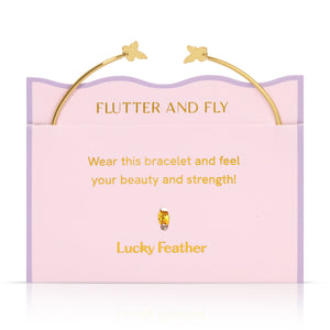 Flutter And Fly Connection Cuff Bracelet