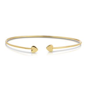 Heart To Heart Connection Cuff Bracelet