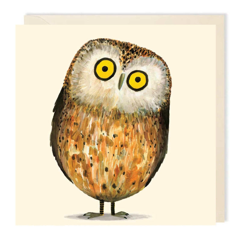 Friendly Owl Blank Art Card