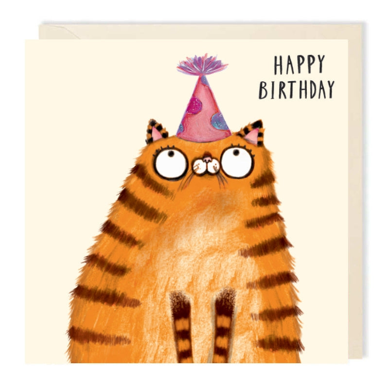 Ginger Cat Birthday Card