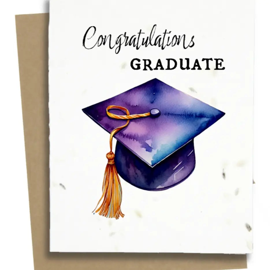 Graduation Hat Congratulations Card