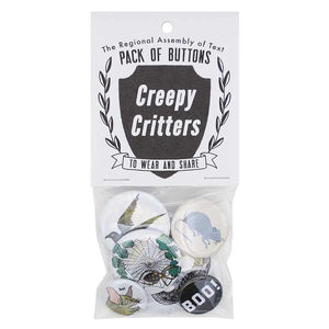 Regional Assembly Of Text Button Pack | Creepy Critters