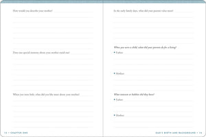 Dad's Story Keepsake Memory Journal