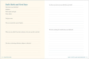 Dad's Story Keepsake Memory Journal