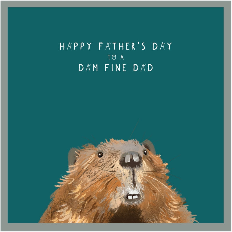 Beaver Father's Day Card