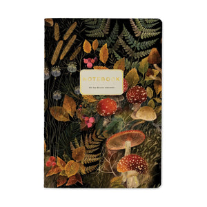 Forest Mushrooms Lined Notebook
