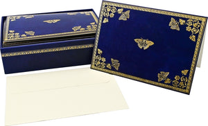 Gilded Butterflies Blank Notecards