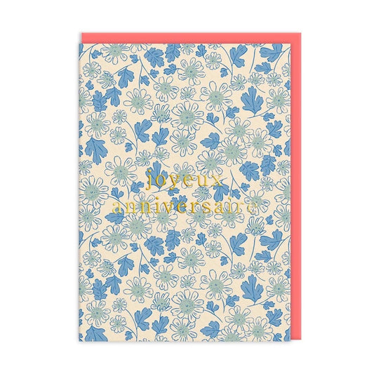 Daisies French Birthday Card