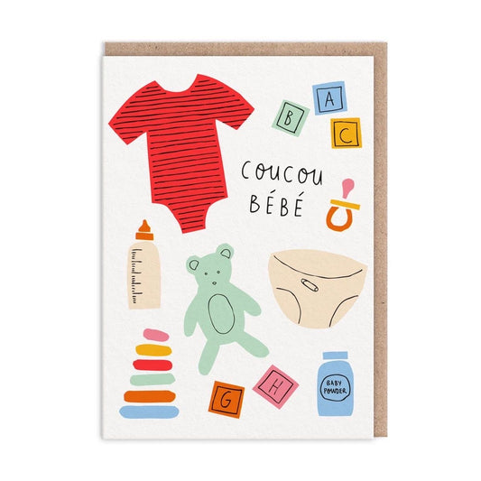 Hello Little One French Baby Card