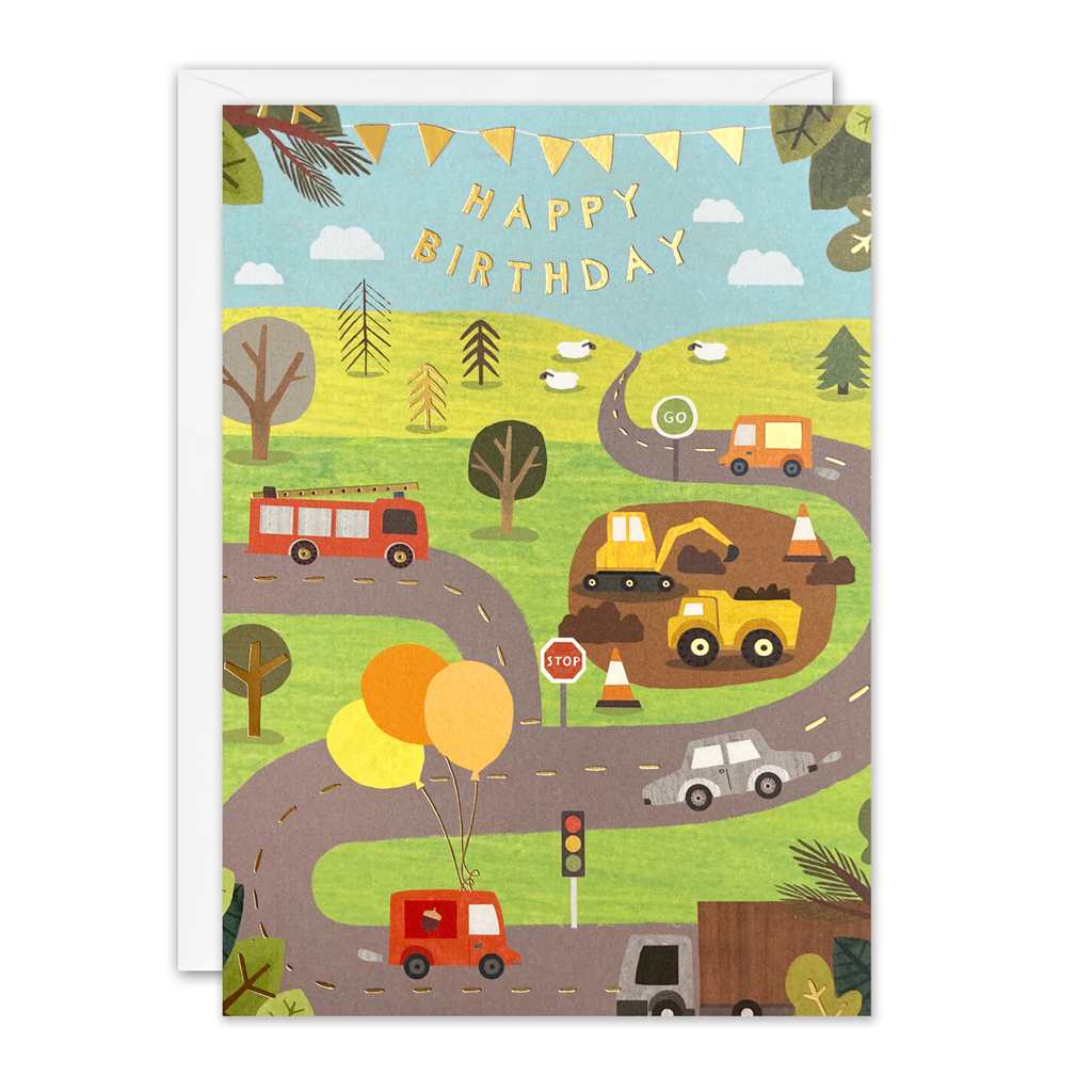 Construction Birthday Card