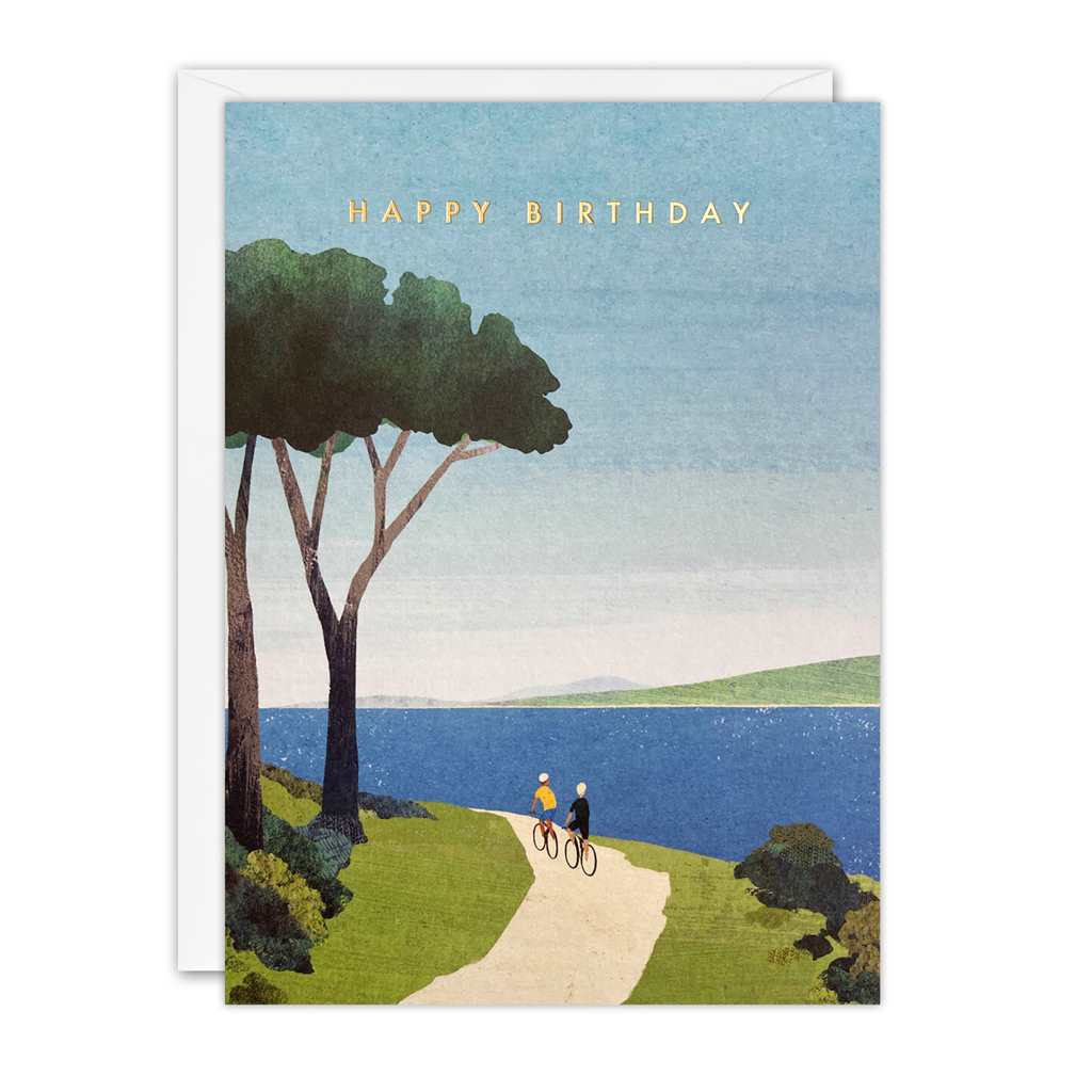 Ocean Cycle Birthday Card