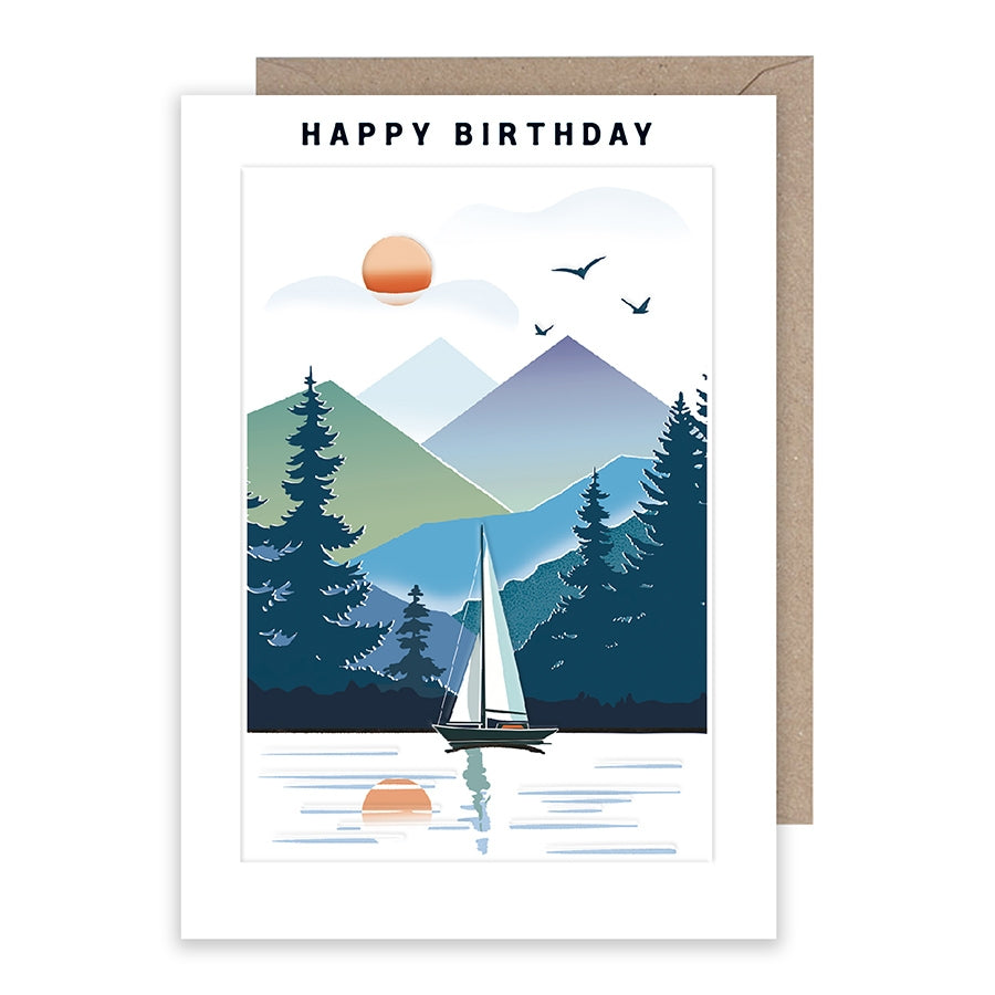 Sail Boat Birthday Card