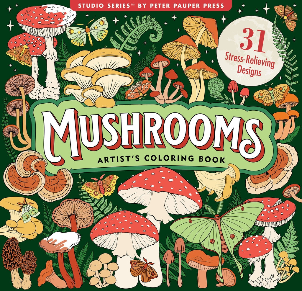 Mushrooms Colouring Book
