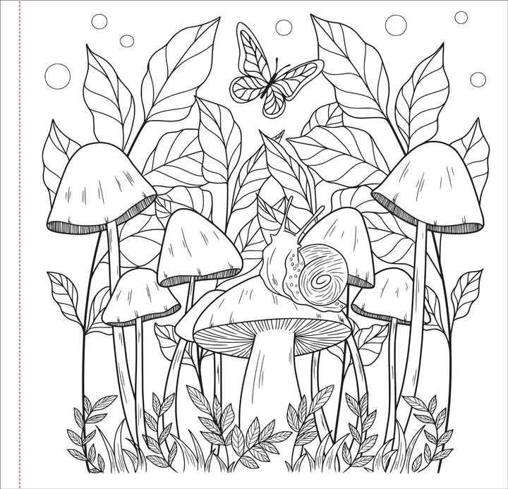 Mushrooms Colouring Book