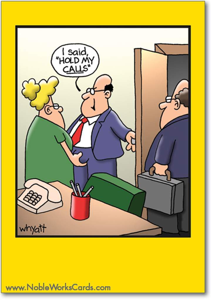 Hold My Calls Birthday Card