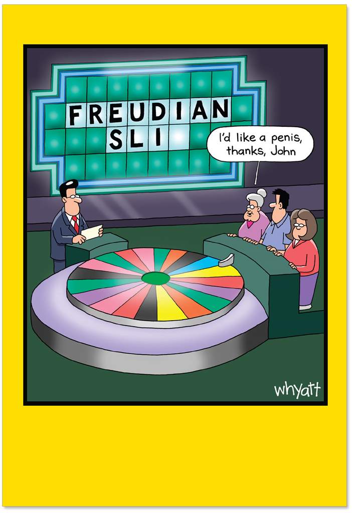 Freudian Slip Birthday Card