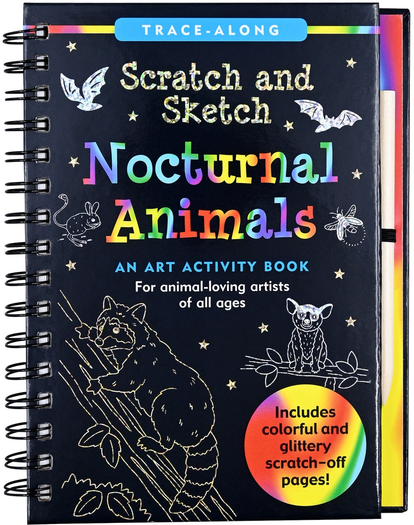 Scratch & Sketch Activity Book | Nocturnal Animals