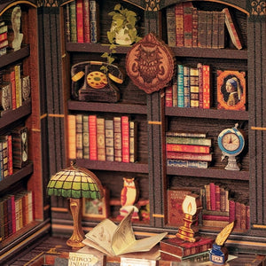 DIY Miniature Book Nook Kit | Owl Bookstore
