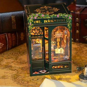 DIY Miniature Book Nook Kit | Owl Bookstore