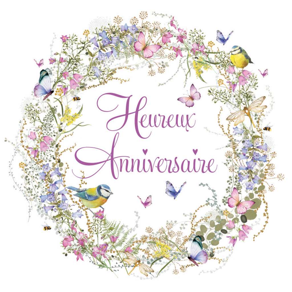 Couronne French Birthday Card
